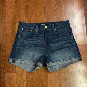 J.Crew dark wash denim shorts. Size 27. EUC